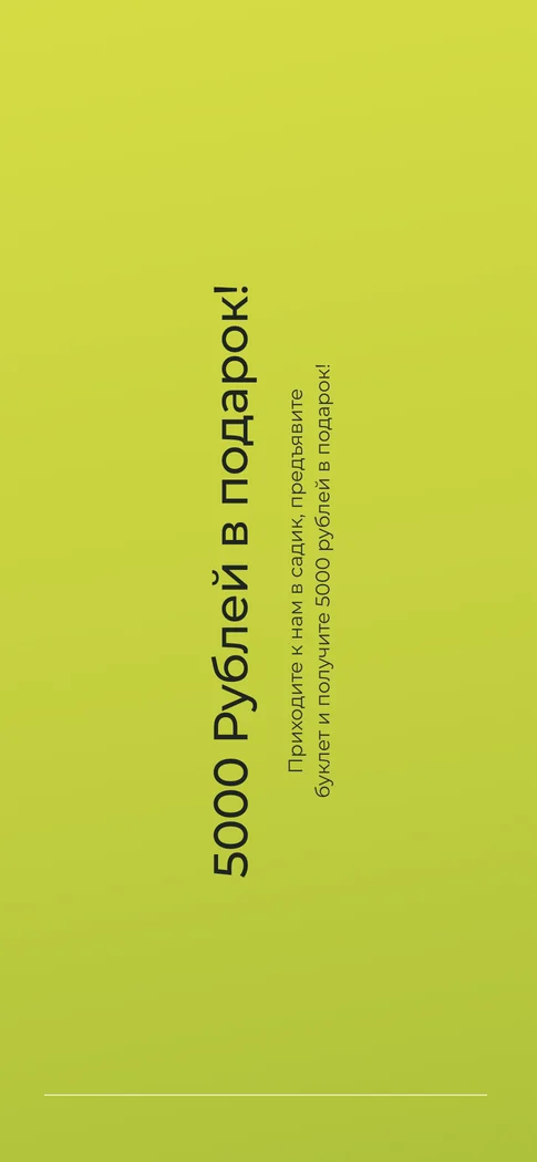 5000 рублей в подарок